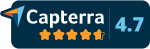 Capterra rating showing 4.7/5 stars