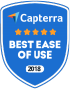 Capterra 2018 best ease of use award