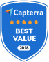 Capterra 2018 best value award